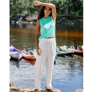 Free People Movement Surfside Joggers white pants with bungee pull